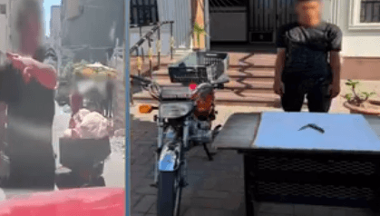 عامل توصيل عكس الاتجاه يهدد سائق بالإسكندرية