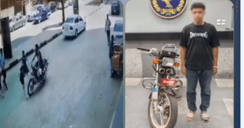 Student detained after motorcycle hit girl in Sohag