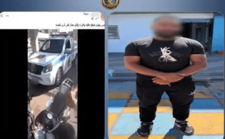 Alexandria motorcycle traffic violation video