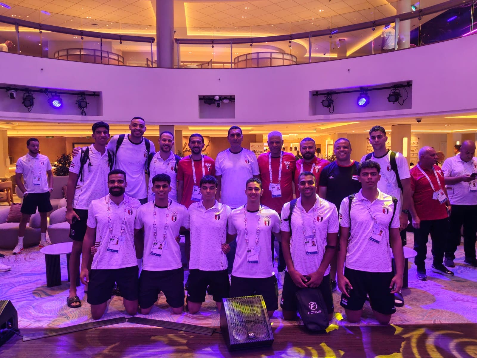Sports Minister meets Egyptian team at Med Games