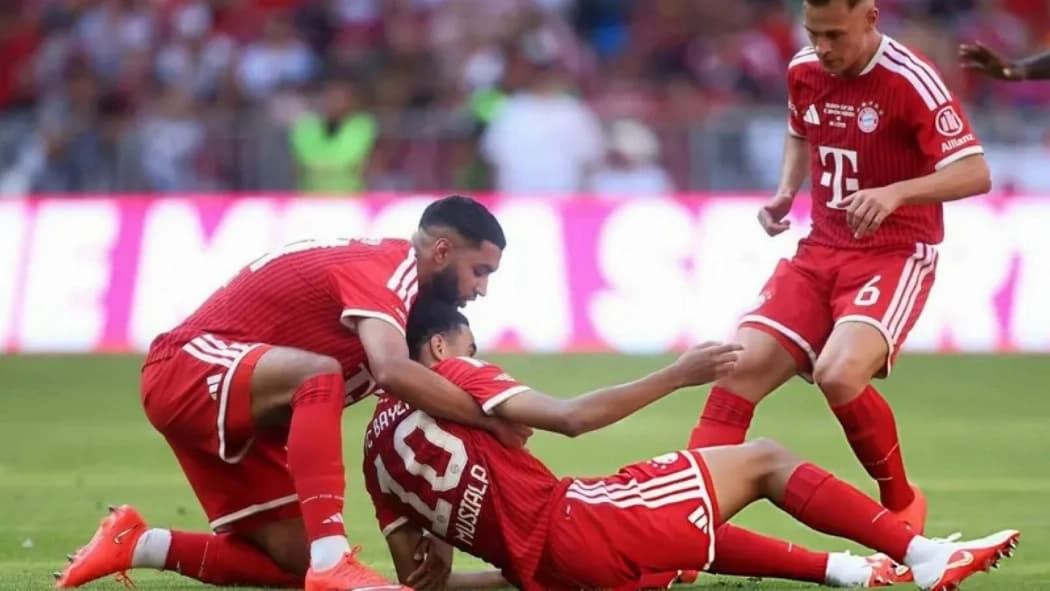 Musiala's fall against Leipzig raises concerns