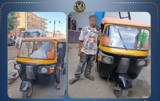 Tuk-tuk driver caught in Menoufia