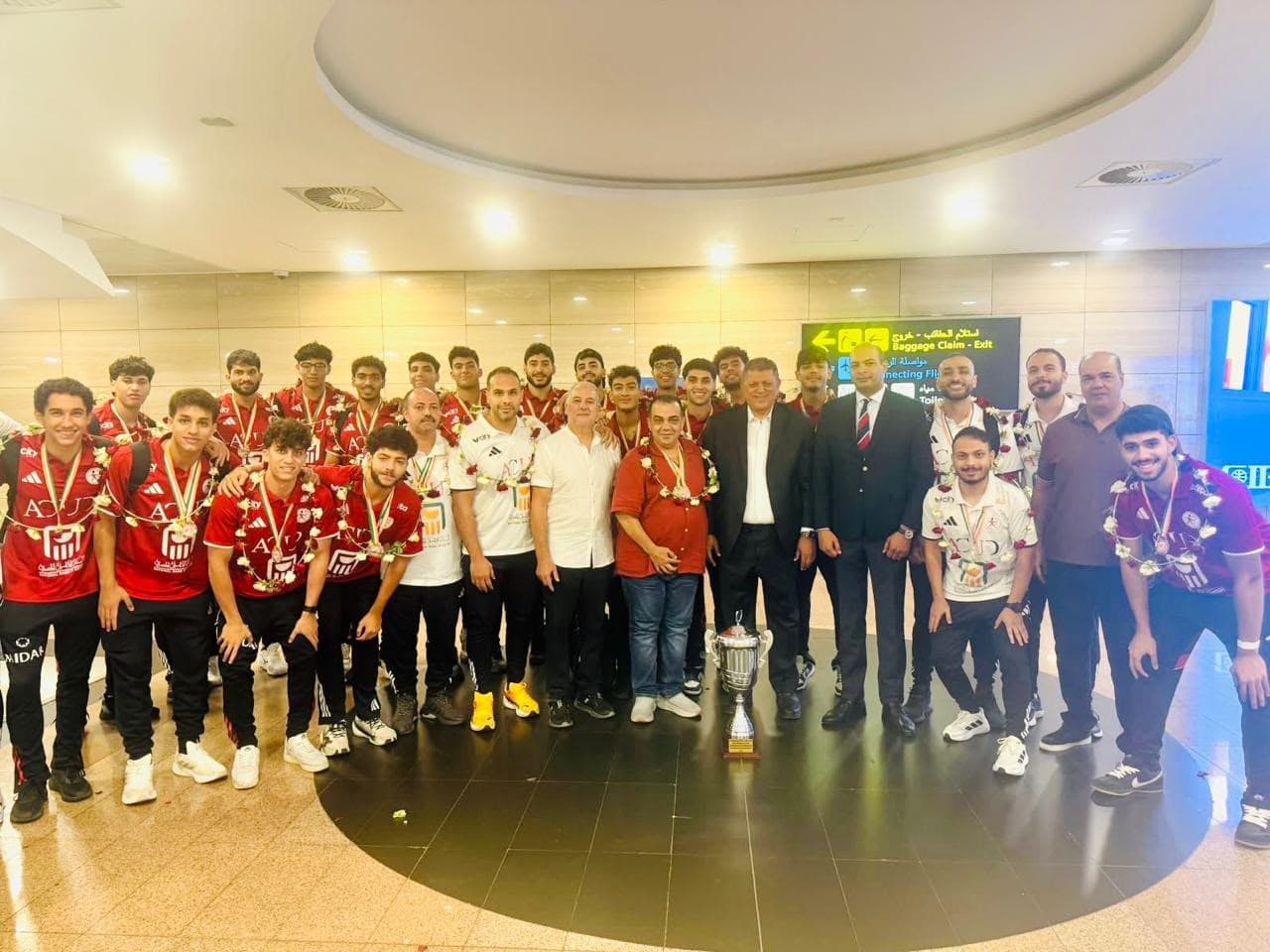 الشباب والرياضة ترحب ببعثة منتخب مصر لكرة اليد