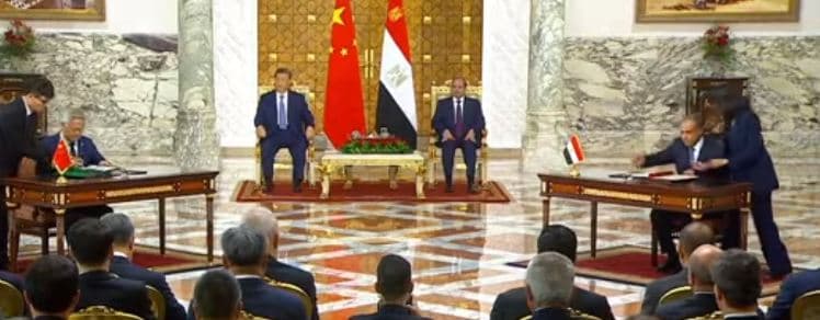 السيسي والصيني يوقعان 5 اتفاقيات
