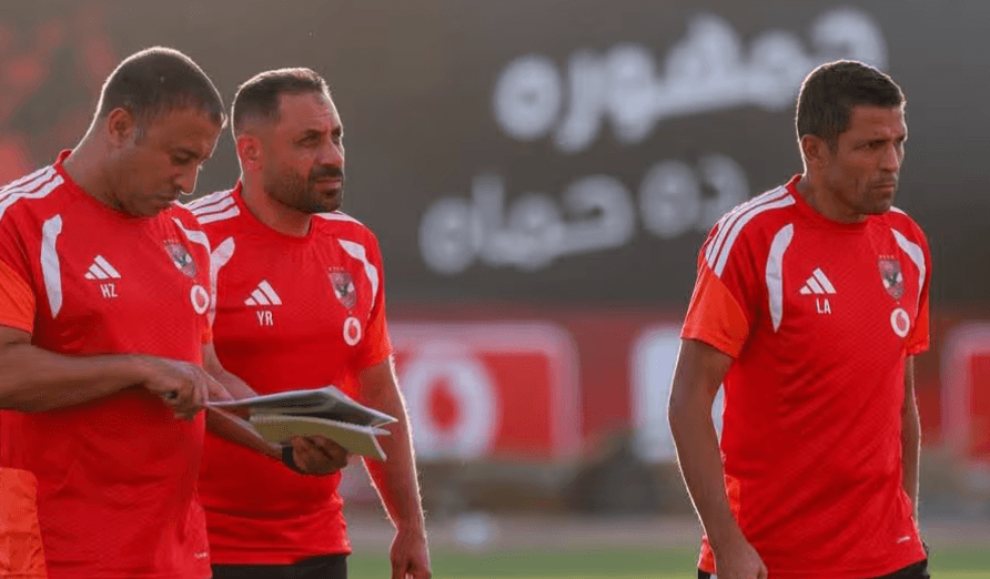 Al-Ahly Training Includes Technical Lecture and Ali Mahmoud