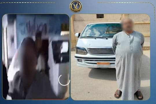سائق ميكروباص يعتدي في المنوفية