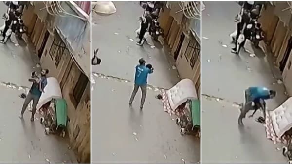 Young man rescues child from fall