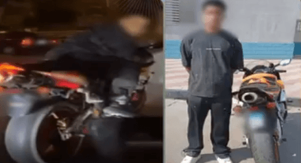 ضبط دراج نارية بصوت مزعج في الاسماعيلية