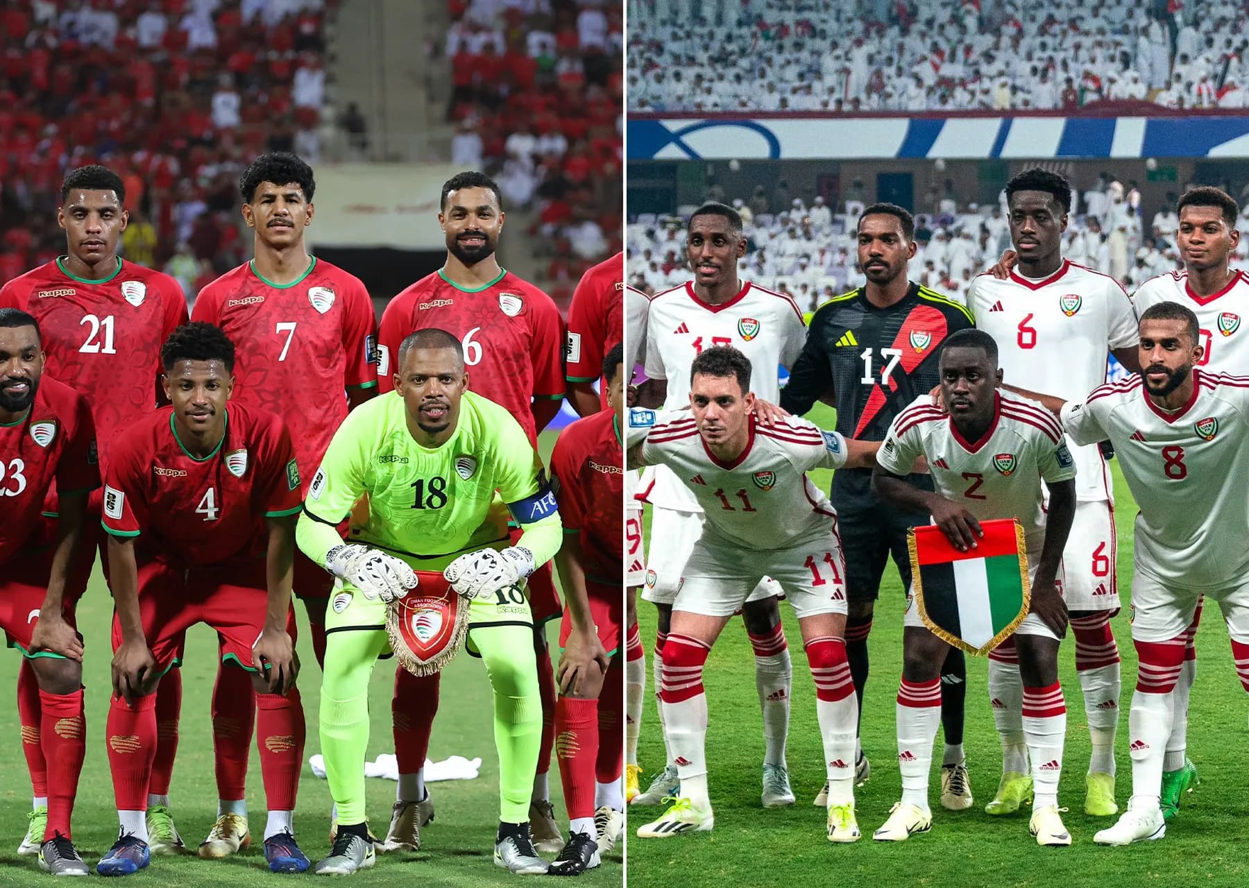 UAE and Oman semi-final lineups