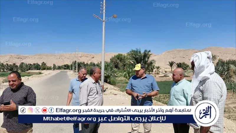 Asiut Governor Inspects Kom Al-Ahmar Road