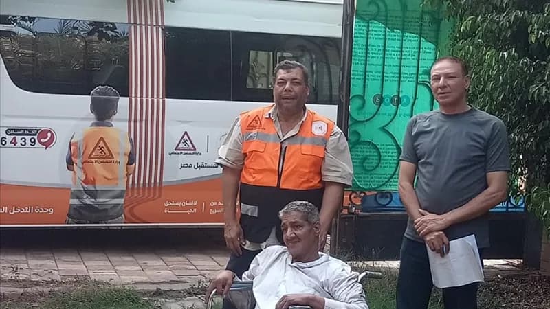 Elderly homeless transferred to care facility