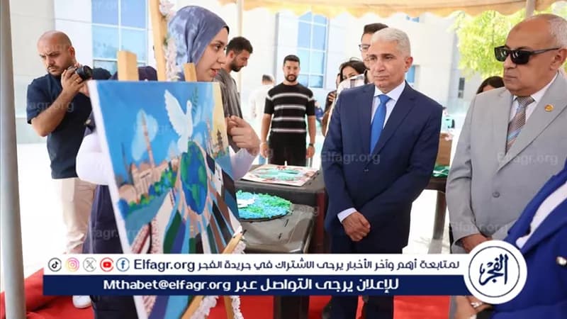 Minya Governor opens "Art for Peace" exhibit