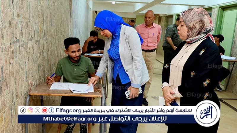 عميدة تربية نوعية أسيوط تتابع امتحانات نوفمبر للفرقة الرابعة