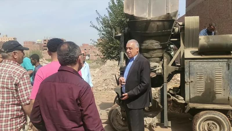 Qalyubia Governor orders removal of building violations in Al-Mahd and Mit Halfa