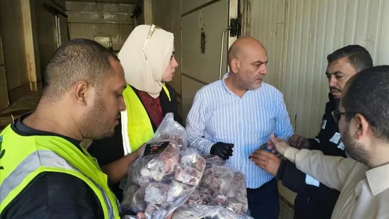 ضبط 2 طن لحوم منتهية الصلاحية بالقناطر