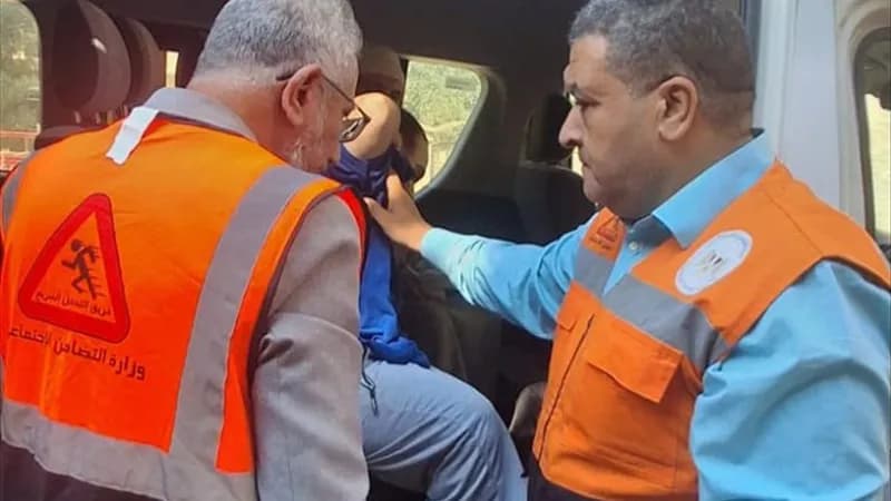 التضامن ينقل شابًا معاقًا إلى دار رعاية في الغربية