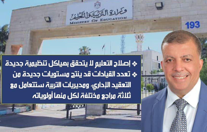 ابوغزله يحدد نقاط ضعف إدارة التربية والتعليم