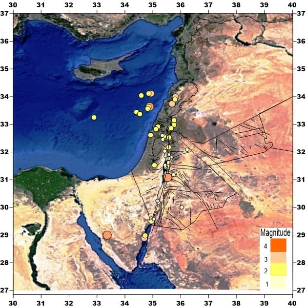 Jordan Seismological Observatory reports 454 earthquakes this year