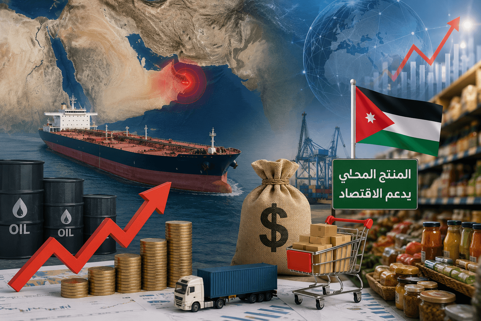 البشير يربط اضطراب هرمز بزيادة تكاليف الشحن ودعم الأردنيين للمنتجات المحلية