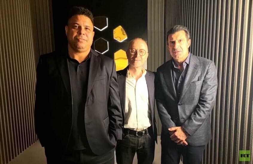 الخاني يلتقي برونالدو وفيغو في افتتاح متحف الأسطورة