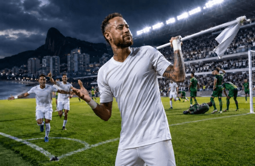 Neymar leads Santos to victory