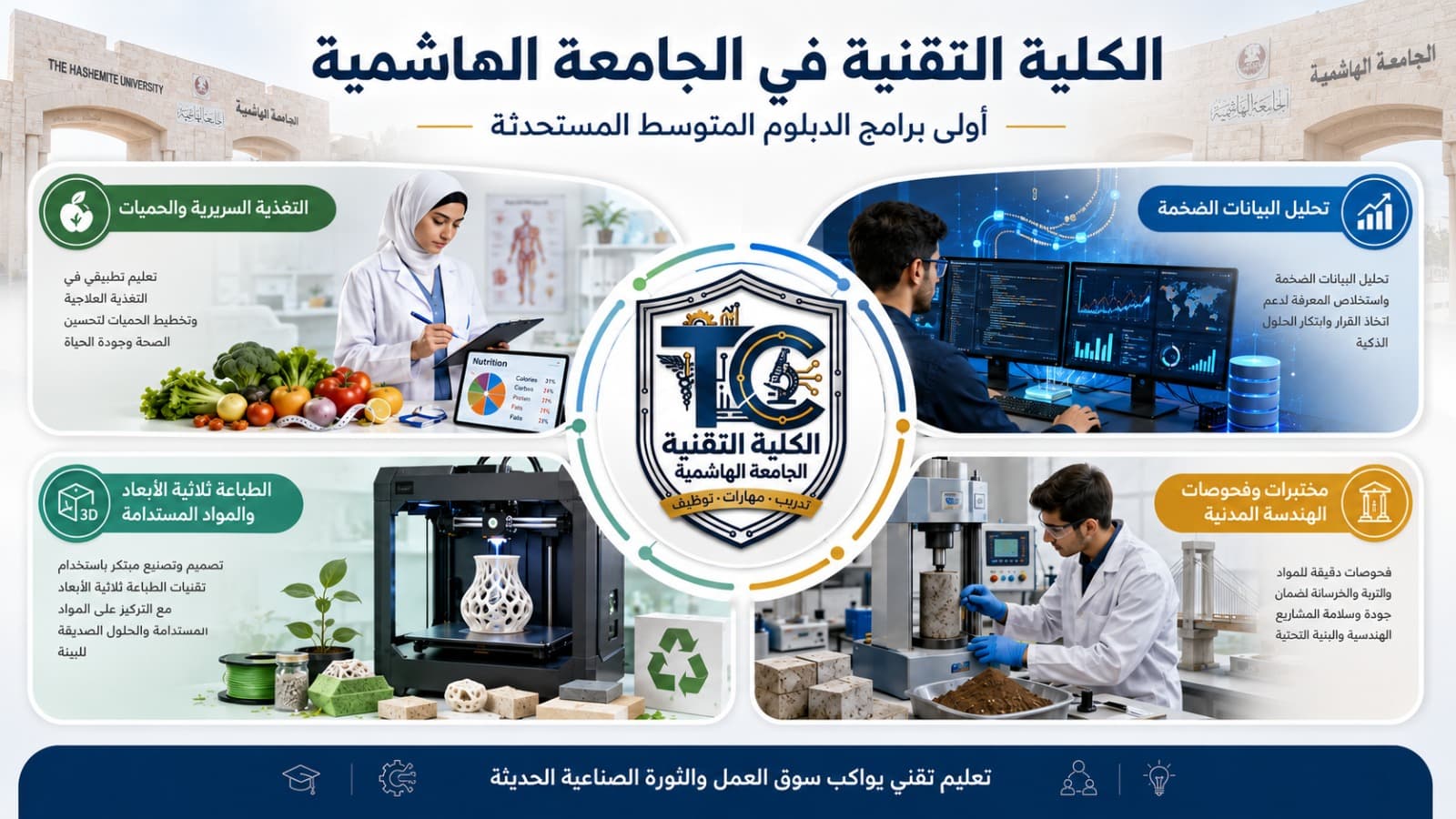 Four new diploma programs at Hashemite University