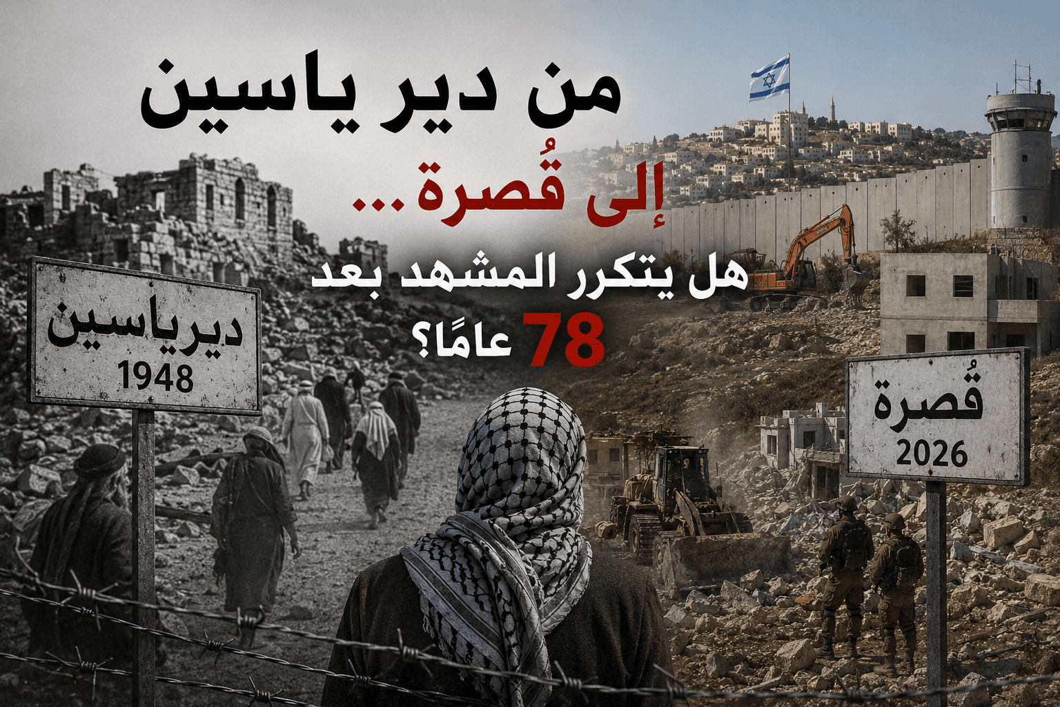 هل يتكرر مشهد دير ياسين بعد 78 عامًا