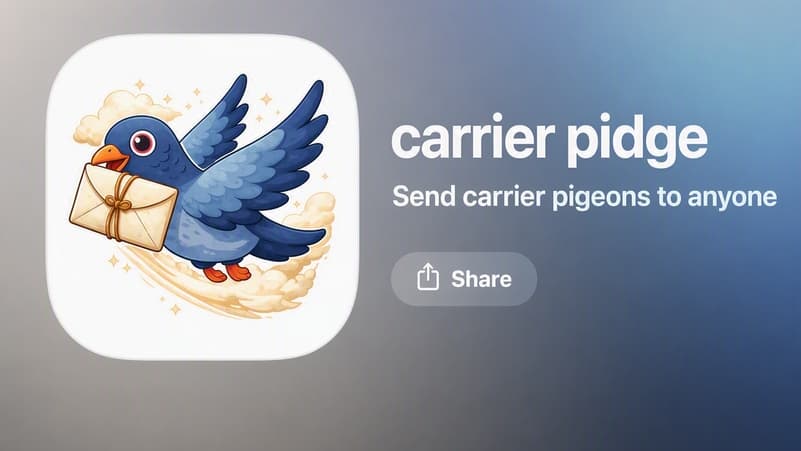 Messaging app uses virtual pigeons that may never deliver