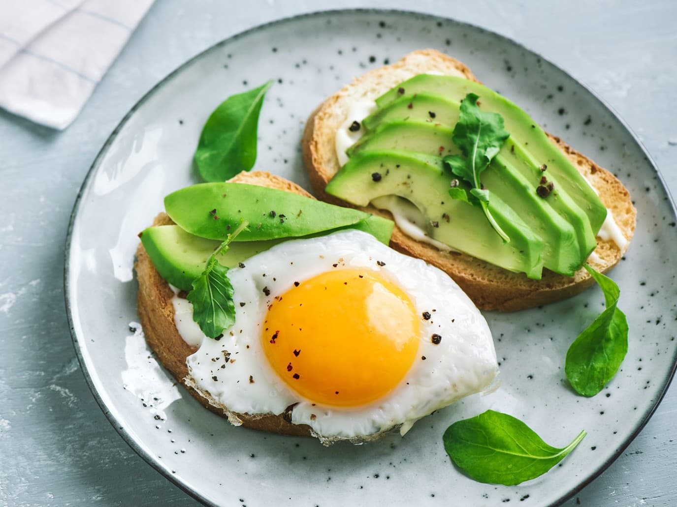 Balance your diet with eggs and avocado
