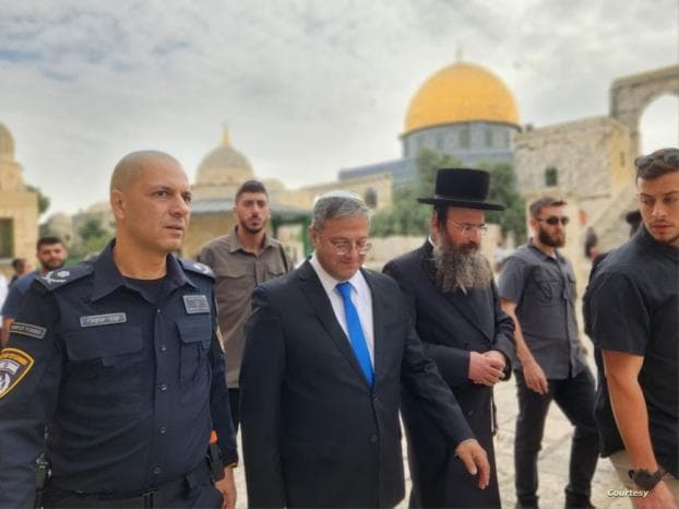 Ben Gvir visits Al-Aqsa Mosque under police escort