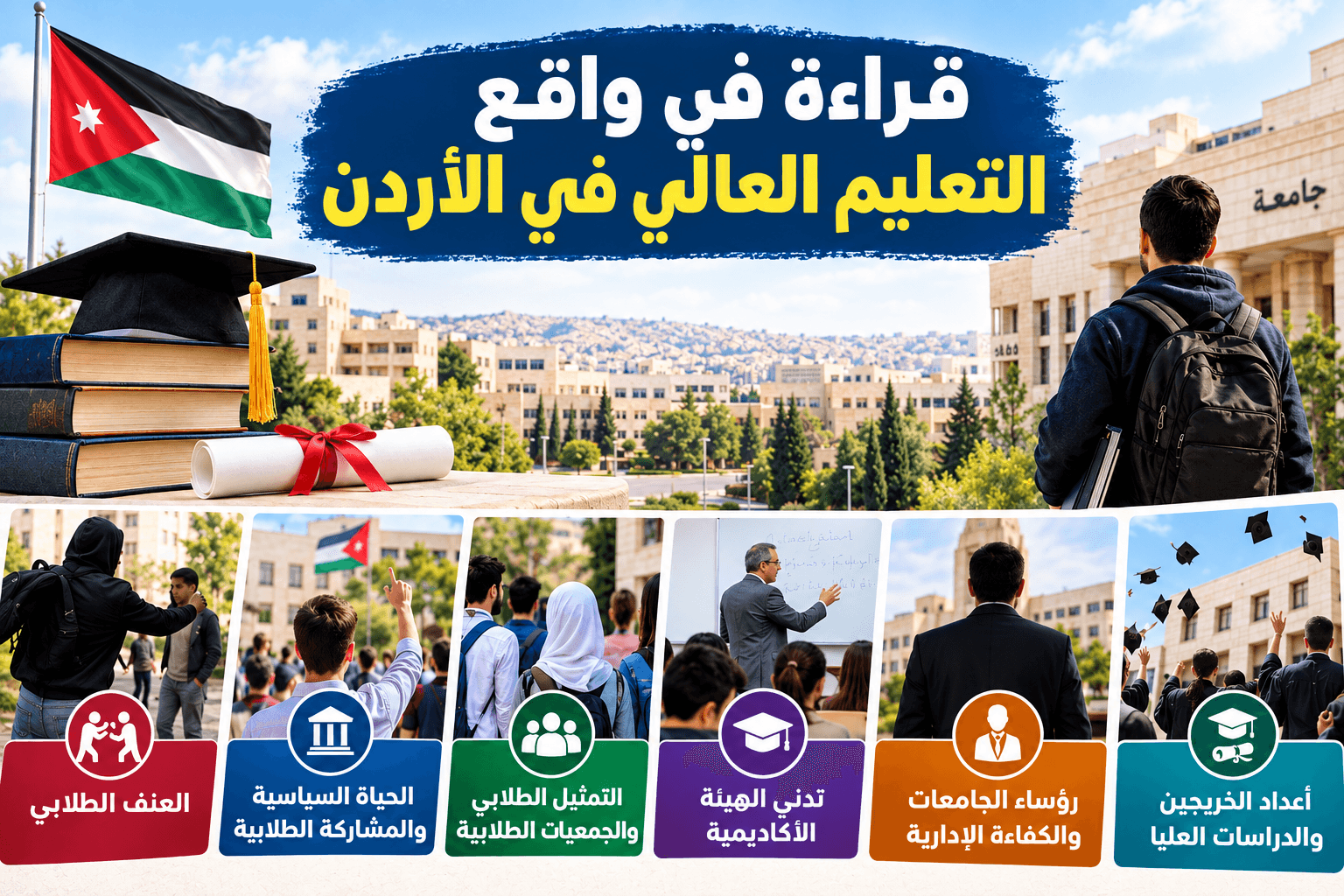 موقف الجامعات الأردنية من 480 ألف طالب وملفات