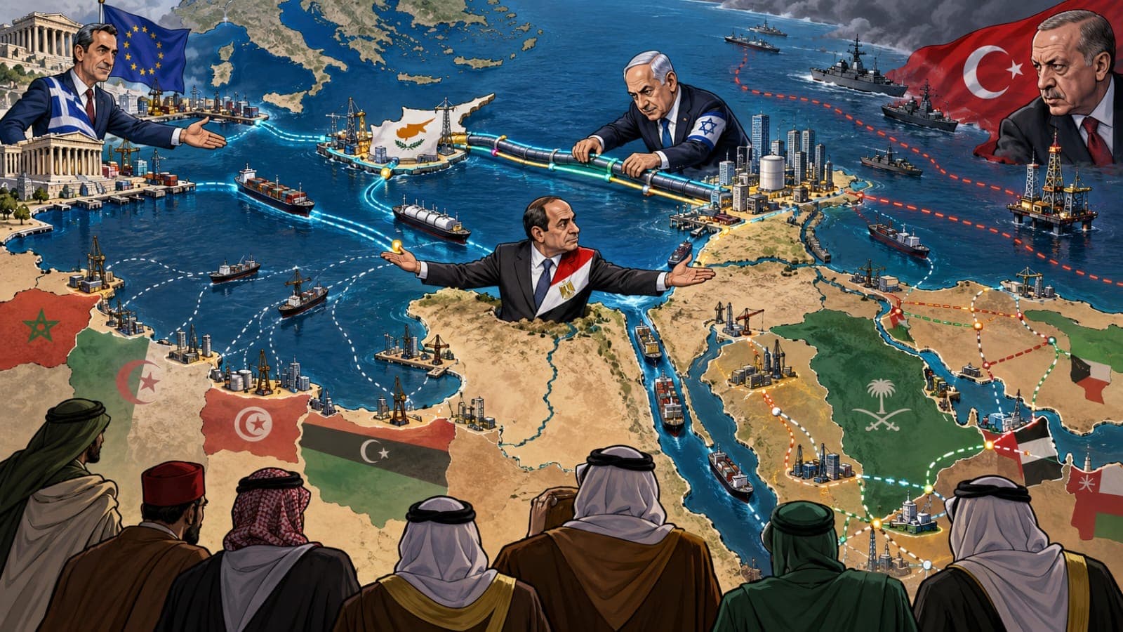 Mediterranean Maps and Power Shifts