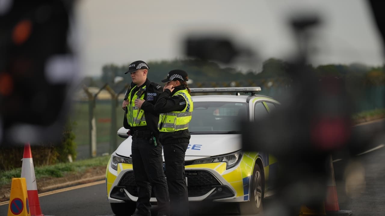 UK police probe arrests near US base