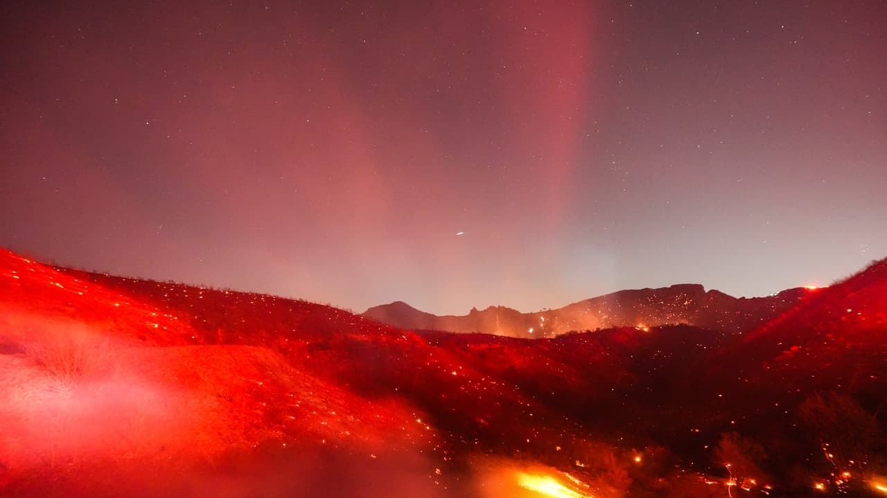 Southern California brush fires due to heat and wind
