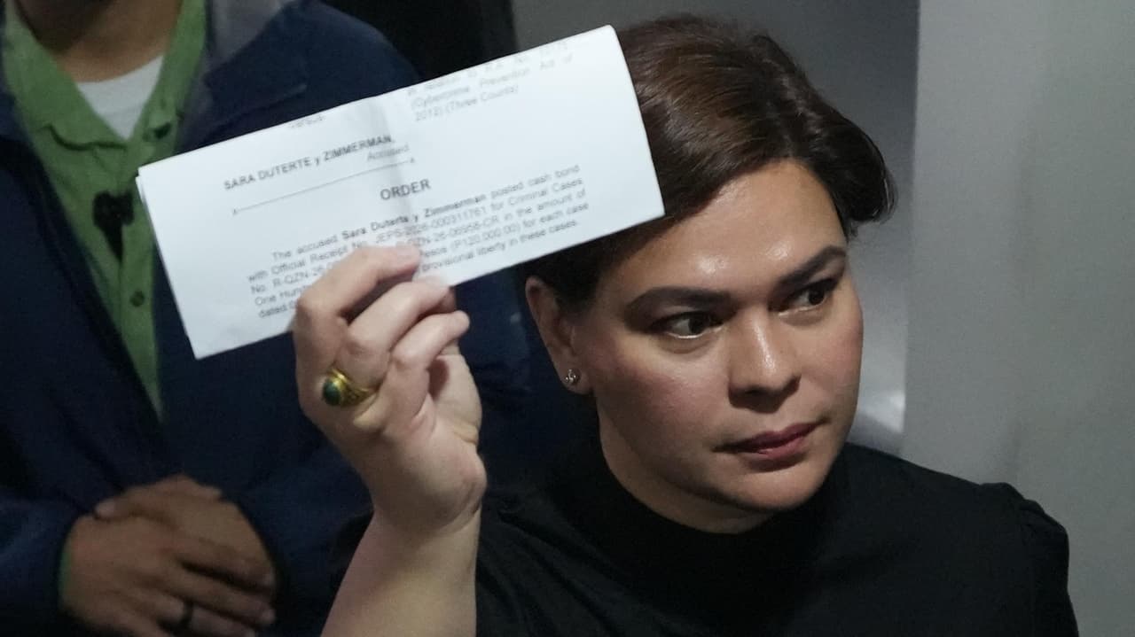 Sara Duterte posts bail over threats