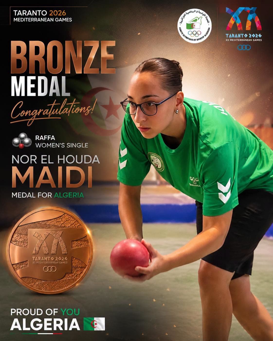 Algeria wins medal at Mediterranean Games