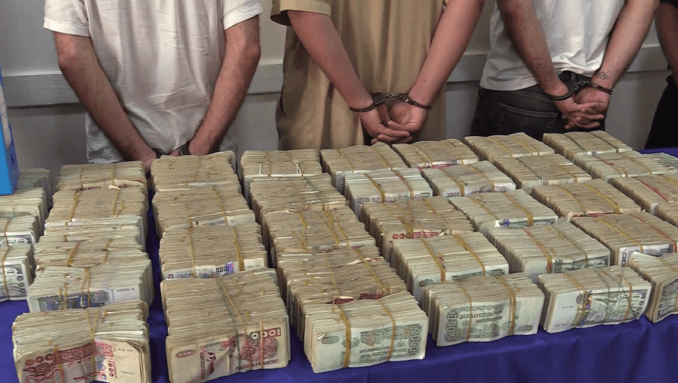 Five Detained and 8.5 Million Seized in Capital