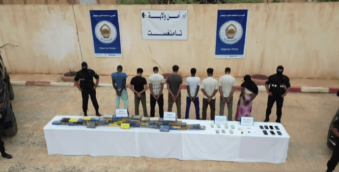 مداهمات في إن صالح وتامنغست تضبط أكثر من قنطار كوكايين