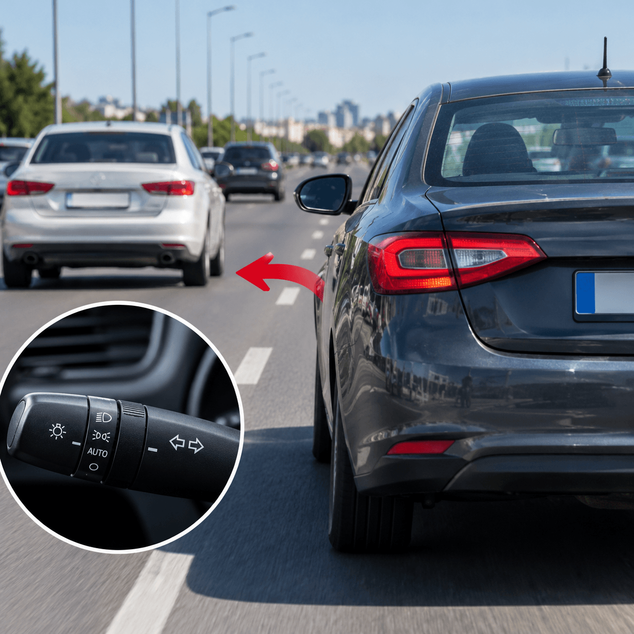Fine for abrupt lane changes without signals