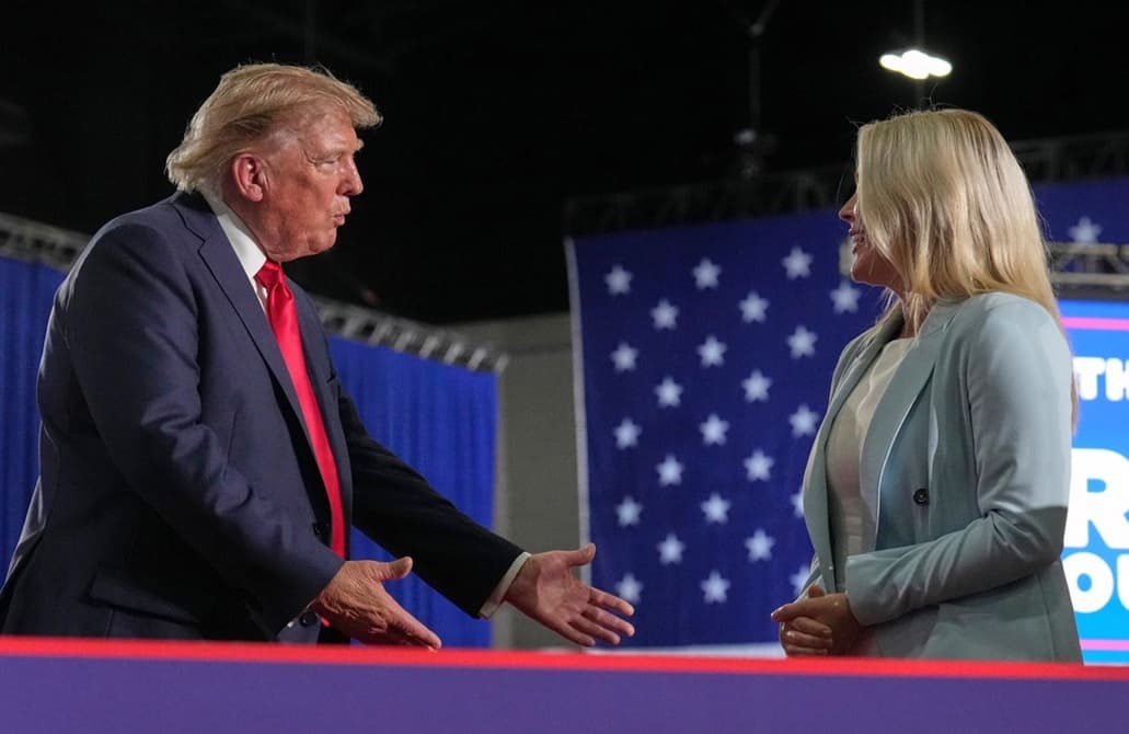 Trump jokes about Levit's love for her children