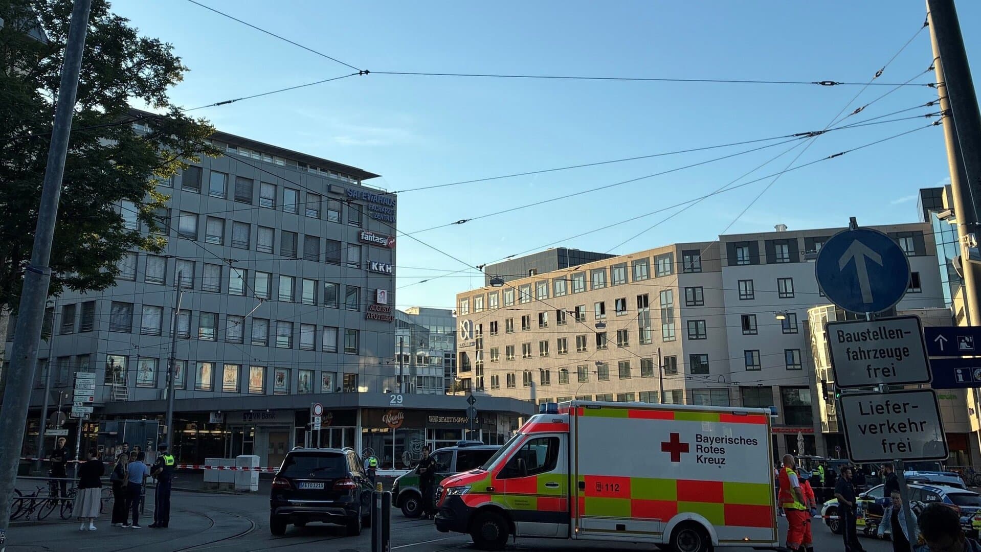 Large explosion impacts German train station