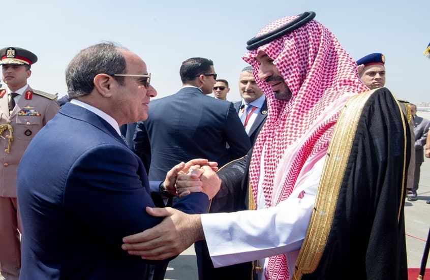 Sisi and Bin Salman on Yemen and Bab al-Mandab