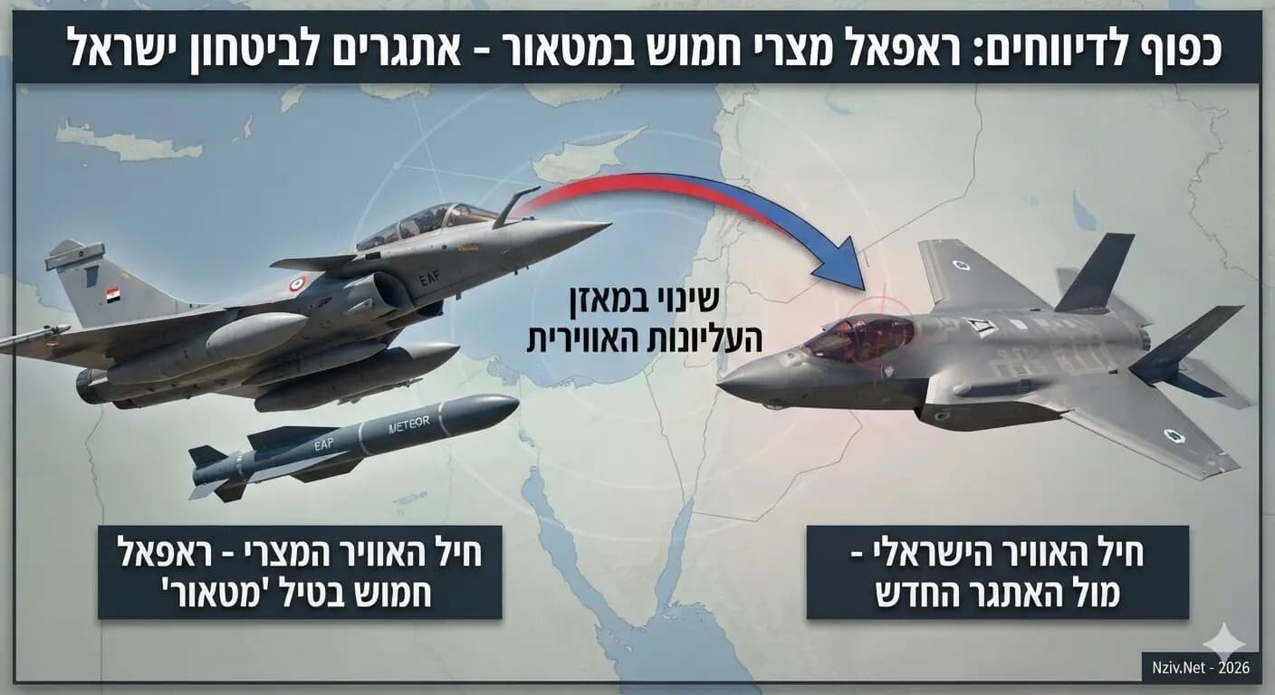 Tel Aviv criticizes Paris over air superiority and Egypt support