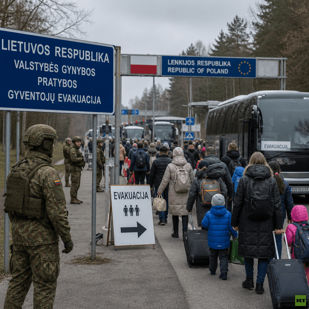 Lithuania tests evacuation to Poland
