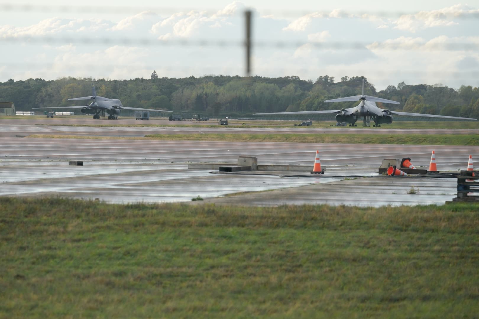 Britain reports vehicle inspections at Fairford base