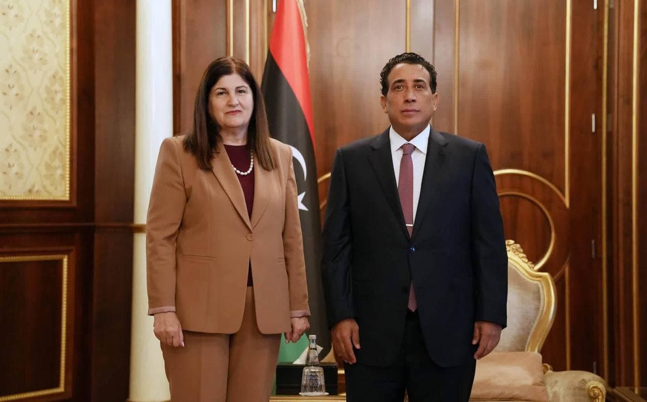 المنفي يؤكد دعم ليبيا للفلسطينيين