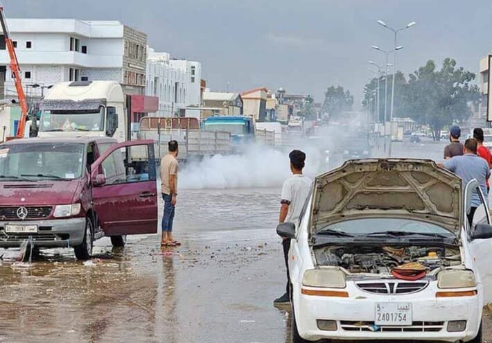Libya Tripoli heavy rain causes two deaths
