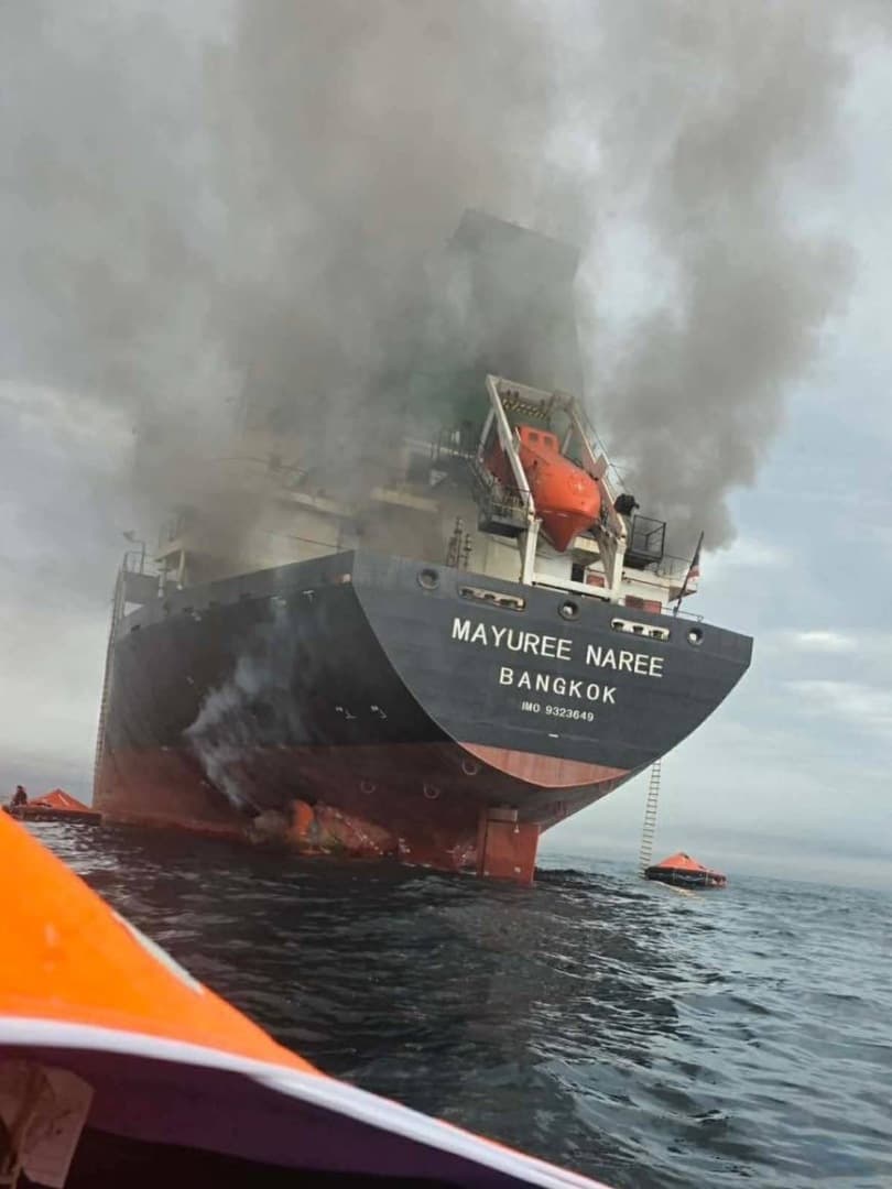 Iranian army shows tanker fire in Hormuz