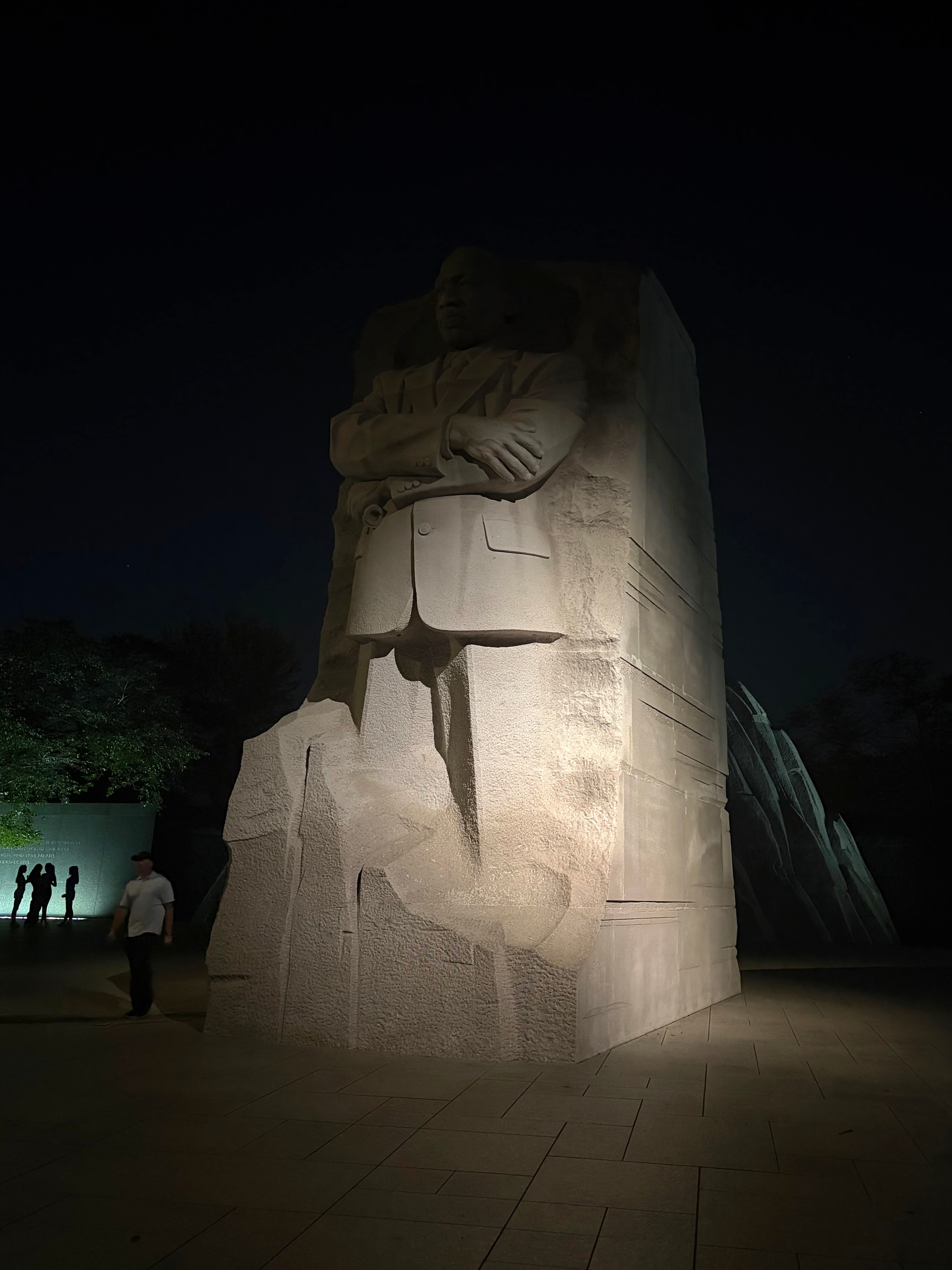 MLK statue now properly lit