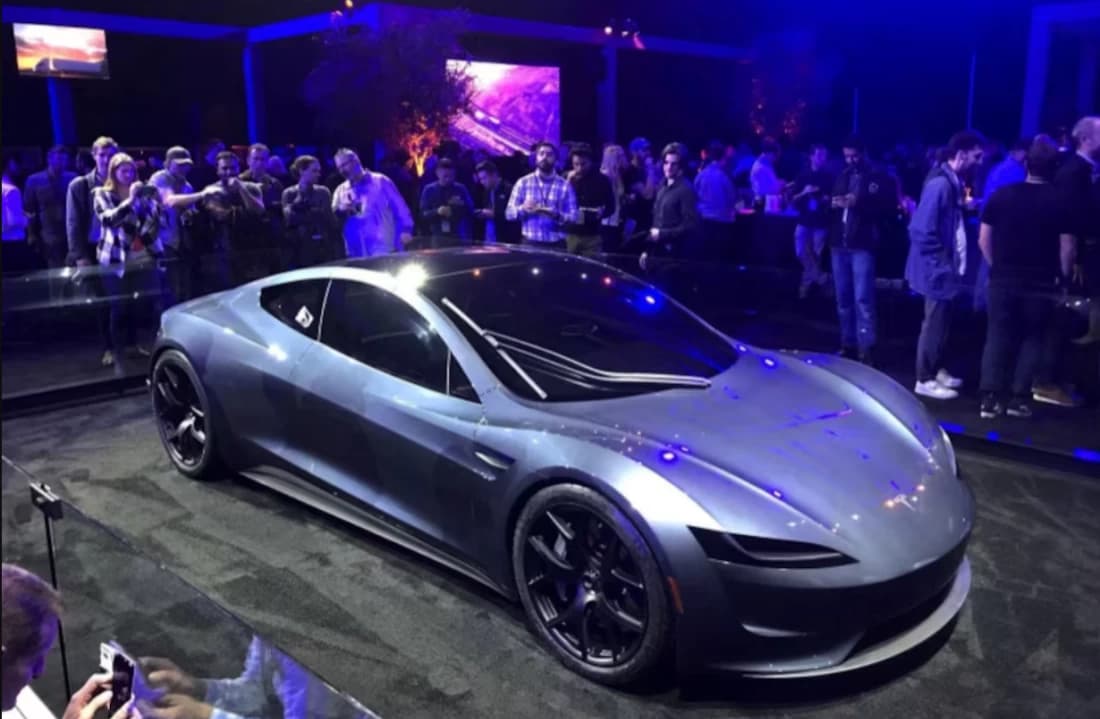 Tesla unveils Roadster after delay